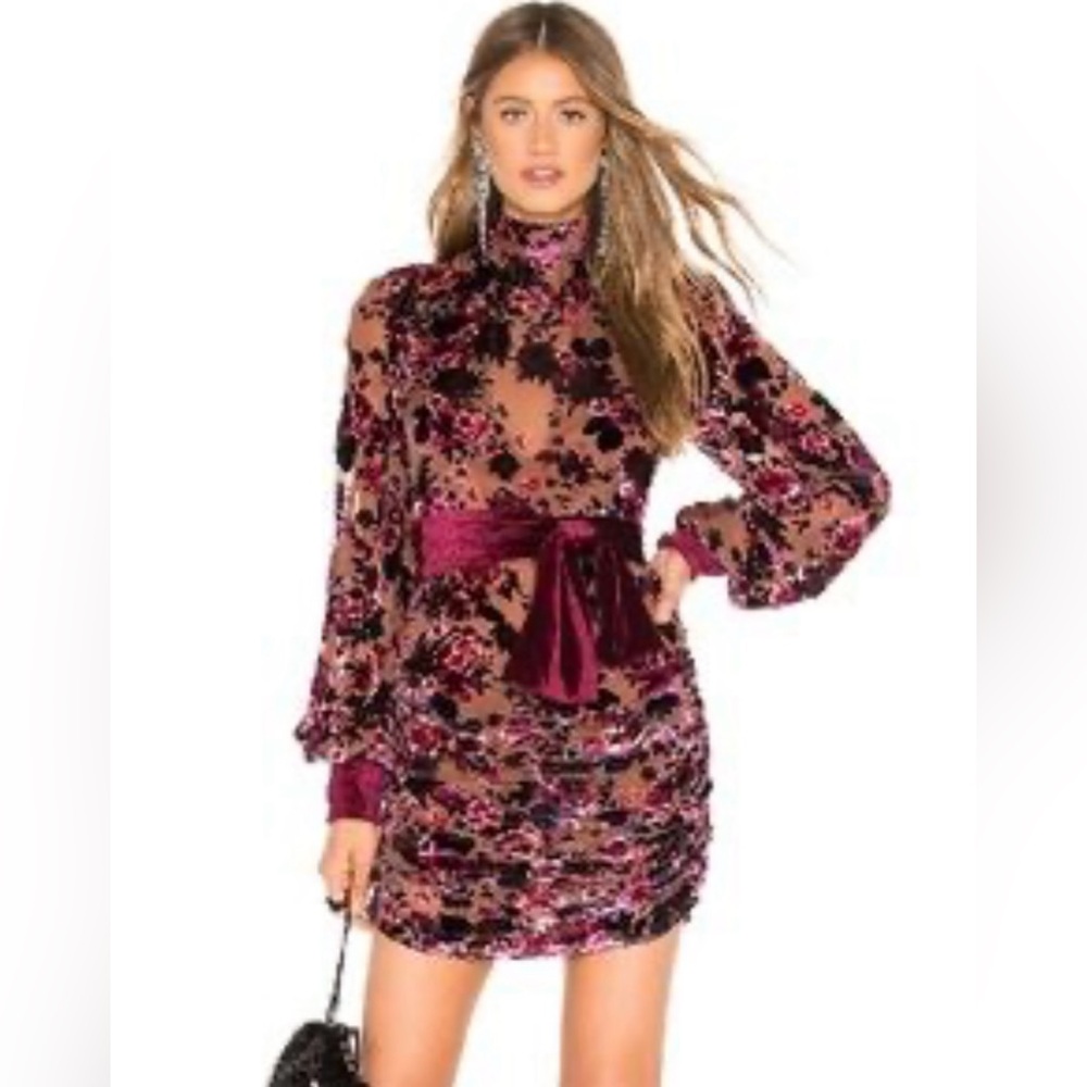 Ronny Kobo Georgina Floral Burnout Dress